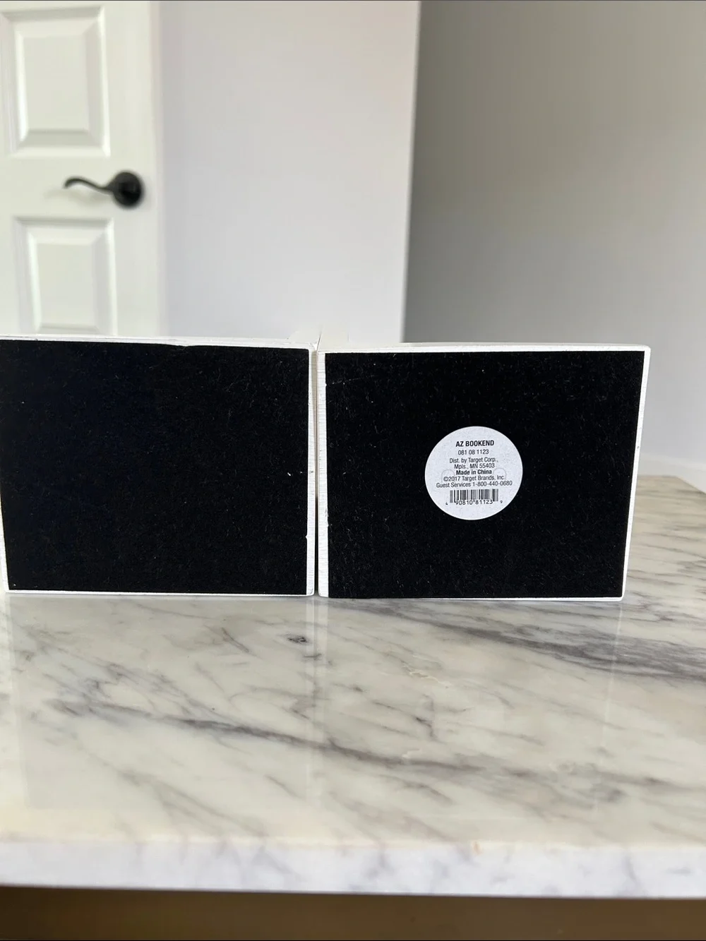 Target White A-Z Bookends